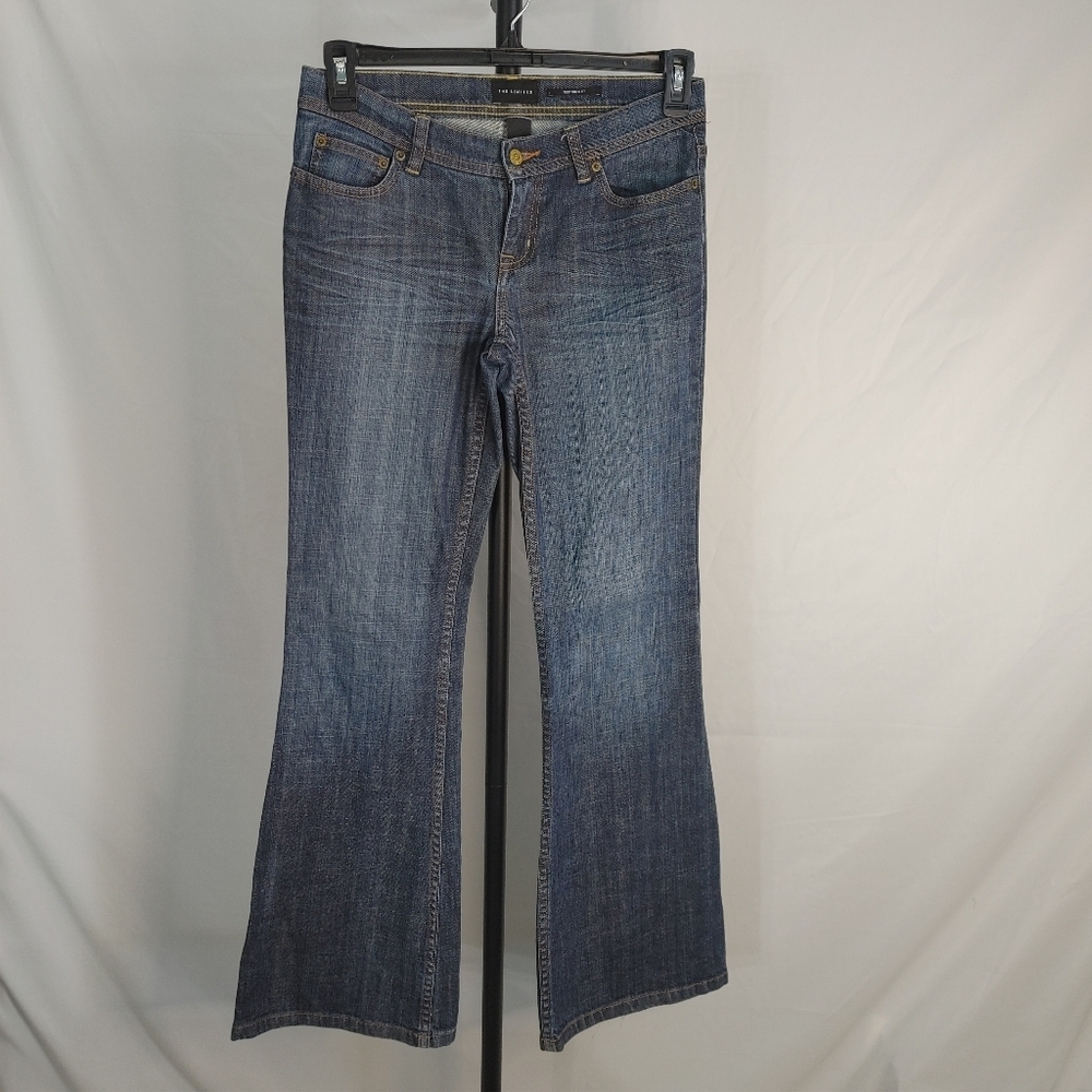The Limited Sexy Drew Fit Jeans Womens Size 6 Long Flare Stretch Denim Blue